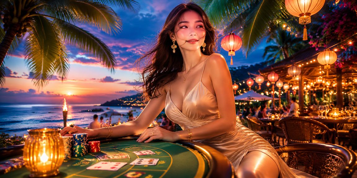 Người chơi Sa Pa mở slot game tilebongda tại khu chợ đêm trên điện thoại