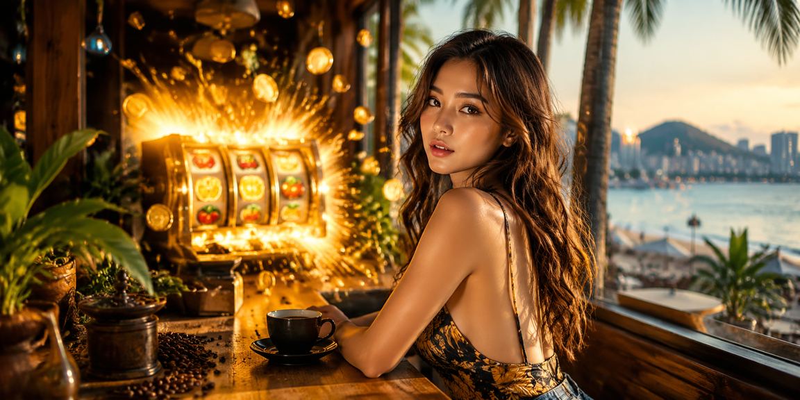 Người chơi tại Nha Trang thưởng thức cà phê và chơi slot game trên di động